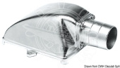 Osculati AISI 316 Stainless Steel Suction Strainer with Check Valve and Vent, Horizontal Hose Connection