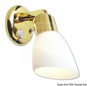 Osculati 13.869.02 - Batsystem Opal Halogen Spotlight Polished Brass