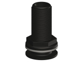 TruDesign Black Through Hull Skin Fittings