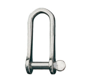 Ronstan RF622 Stainless Steel Long D Shackle, 3/16" Pin, Coined Head