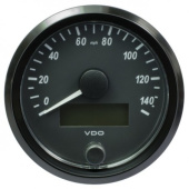 VDO A2C3832920001 - SingleViu Speedometer 140 Mph Black 80mm