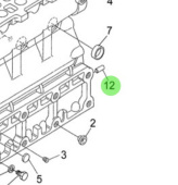Nanni Diesel 970301909 - Cylindrical Locating Pin for Engine Block Assemblies