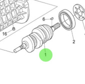 Nanni Diesel 970314900 - Injection Pump Camshaft for N4 Series Engines