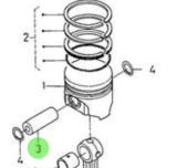 Nanni Diesel 970307557 - Piston Pin for HE and N Series Engines