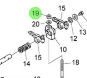 Nanni Diesel 970491013 - Nut for Valve and Spring Assembly