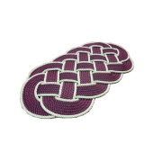 Cavalieri Rope Carpet 600x330 mm Bordeaux Natural
