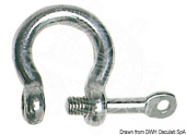 Osculati AISI 316 Stainless Steel Bow Shackles with Captive Pin
