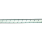 Trem Marina Polyester-Covered Shock Cord 4-14 mm, 50 m - White with Navy Blue Tracer