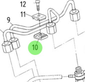 Nanni Diesel 970142114 - Fuel Line Clamp for Injection Systems