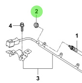 Bukh 13271-04007K - Groove Nut for R210J Glow Plug