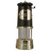 E. Thomas & Williams Welsh Mining Lamp J.D. Burford 'Wales' Brass / Black 220 mm