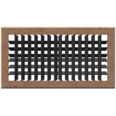 MSI VHT8X4 Supply Air Grille, Teak, 4-Way 8" x 4"