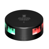 Lopolight 201-003-FB-B - Navigation Light 2NM 2X112,5° Red/Green Sidelight, Black W/FB Base