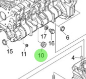 Nanni Diesel 970314810 - Screw for N4 Series Engines