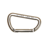Kong 551E00PP0KK - AISI 316 Mini D Inox Carabiner Straight Gate 80mm