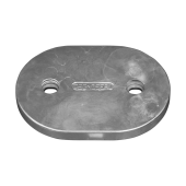 Tecnoseal Zinc Oval Hull Plate Anodes with Insert – 160 mm Hole Spacing