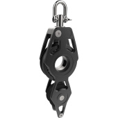 Lewmar 29901634 - Racing Fiddle Block with Swivel and Becket - 60 mm