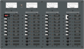 Blue Sea 8195 - Panel 230VAC 10pos/12VDC 30pos (replaces 8195B-BSS)