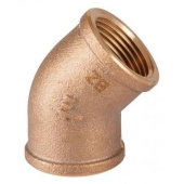 Guidi Bronze 45° Elbow F/F BSPP Pipe Fitting (Female/Female Thread)