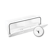 Nuova Rade 196658 - Top Line Storage Hatch, w/Lock, White, 243x607mm