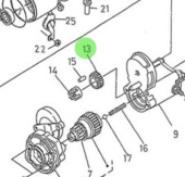 Nanni Diesel 970313094 - Starter Motor Gear for N4 Series Engines