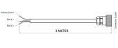 Vetus EC3T3M - Cable EC3 Trim 3 meter