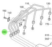 Bukh 19077-5371-4 - Injection Pipe for EPA48 Engines