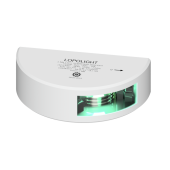 Lopolight 301-101-WH - Navigation Light 3NM 112,5° Green, Starboard, White Ceramic Coated