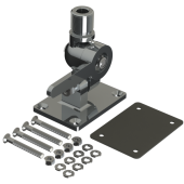 Chromium Antenna Base Foldable 1"-14 UNF