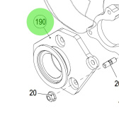 Steyr 500163 - Turbo Flange with Screws for SE164E40 Engines