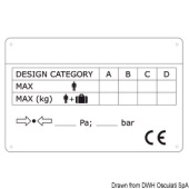 Osculati 54.411.00 - CE Boat Identification Plate Out-Innerboard Engine