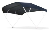 Tessilmare Bimini Top Sixty 4 Arches White Lacquered Aluminium 215cm - Navy Blue