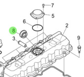 Nanni Diesel 970313561 - Injection Pipe Seal for Head Cover