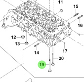 Bukh 22211-2F000 - Intake Valve for R210J Cylinder Heads