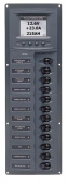 BEP Marine 902V-DCSM - DC Circuit Breaker Panel 12 Way Vert Digi Meter 12V 1-pole
