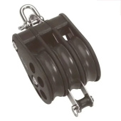 Barton N15321 – Triple Reverse Shackle Block with Becket Size 5 54mm, Ball Bearing, 3x Ø54mm Sheaves, Max Rope 12mm