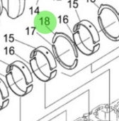 Nanni Diesel 970314838 - Standard Thrust Bearing for N4 Series Engines