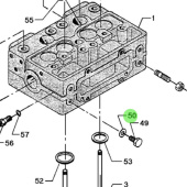 Bukh 522C3014 - Copper Gasket Disc DIN 7603A for DV24RME, DV29RME, and DV32 Engines