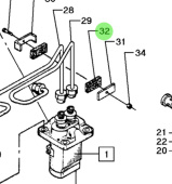 Bukh 000E1206 - Rubber Damper for DV24RME, DV29RME, and DV32 Fuel Systems