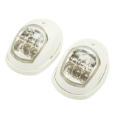 Euromarine Navigation Light - LED X6 - PVC White - Set Of 2