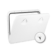 Nuova Rade 196347 - Top Line Hatch W/Lock, White, 460x525mm