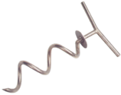 Allpa Stainless Steel Spiral Mooring Pin, L=340mm, Ø75mm (Material Ø12mm)
