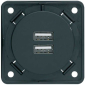 Berker USB Charging Socket A+A 230V, Anthracite 