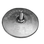 Tecnoseal Zinc USA Type Rudder Disc Anode Pairs with Hardware