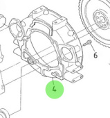 Nanni Diesel 970313590 - Flywheel Housing for N4.115 Engines