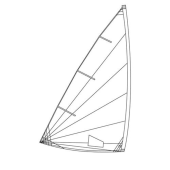 Optiparts EX2025 - Compatible training sail for Laser Radial and ILCA 6