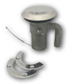 Allpa Stainless Steel Deck Entry 'Water' With Vent; Connection 38mm