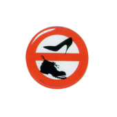 ERREGRAFICA No Shoes On Board Adhesive Sign