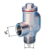 Guidi Siphon Break Valve G 1/2", Nickel-Plated Brass, BSPP