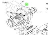 Steyr Z026147-0 - EG Turbocharger Assembly Painted Single-Stage for SE266E40 Engines